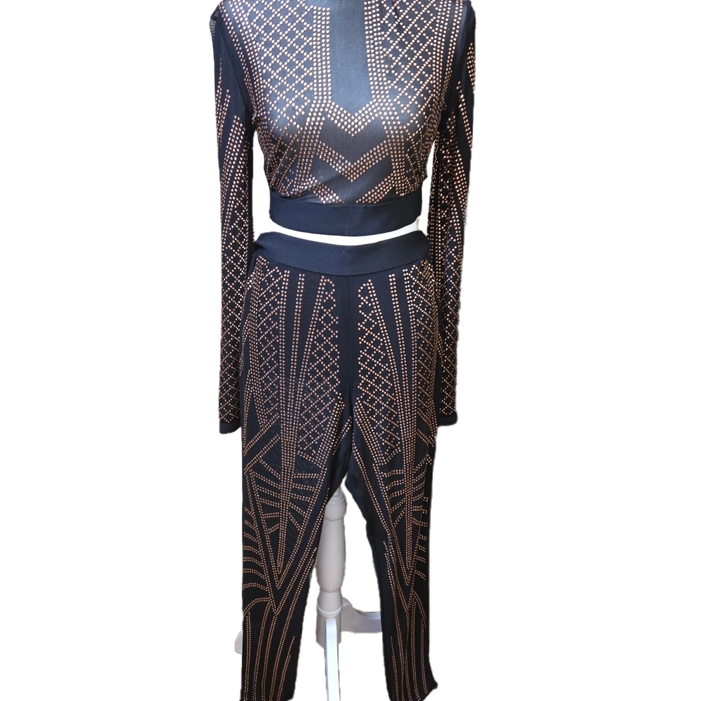 Lerouge Paris Black and Gold Geometric Set